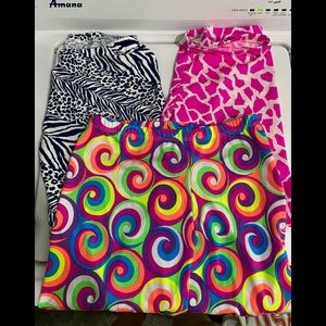 Fun colored Women’s spandex bundle of 3